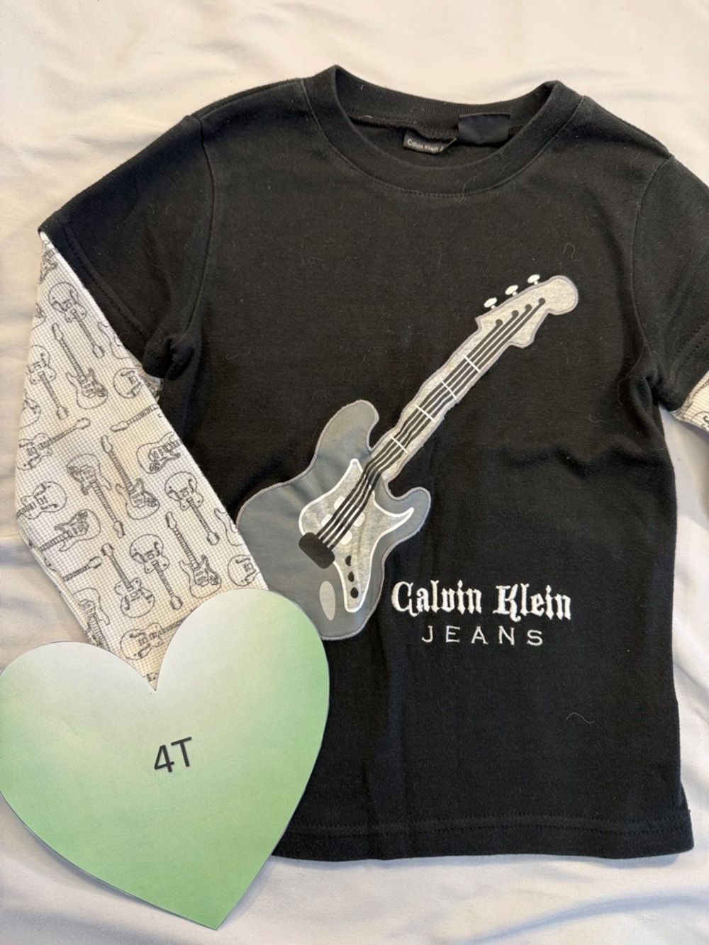 Calvin Klein - Black and Gray Long Sleeve Tee/T-shirt